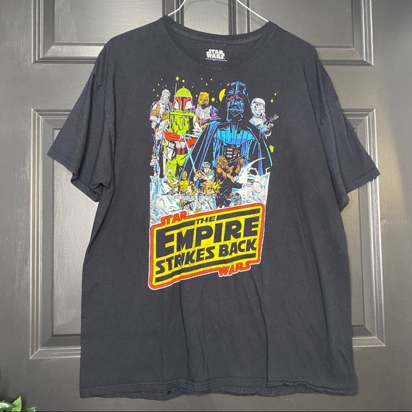 Fifth Sun Star Wars The Empire Strikes Back Black Short Sleeve Tee Size XL - Picture 1 of 6